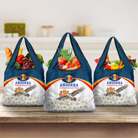 Andorra Independence Day Grocery Bag Freedom Grandella Narcissus Falcon Map Flag