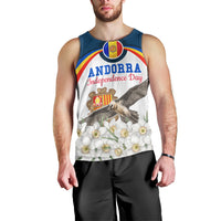 Andorra Independence Day Men Tank Top Freedom Grandella Narcissus Falcon Map Flag