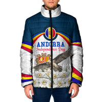 Andorra Independence Day Padded Jacket Freedom Grandella Narcissus Falcon Map Flag