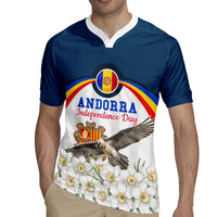 Andorra Independence Day Rugby Jersey Freedom Grandella Narcissus Falcon Map Flag