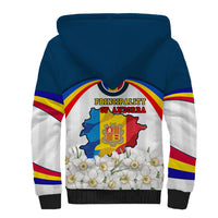 Andorra Independence Day Sherpa Hoodie Freedom Grandella Narcissus Falcon Map Flag
