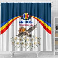 Andorra Independence Day Shower Curtain Freedom Grandella Narcissus Falcon Map Flag