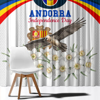 Andorra Independence Day Window Curtain Freedom Grandella Narcissus Falcon Map Flag