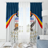 Andorra Independence Day Window Curtain Freedom Grandella Narcissus Falcon Map Flag