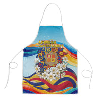 Andorra National Day Apron Coat Of Arms Daffodil Flower Cultural Heritage