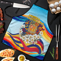Andorra National Day Apron Coat Of Arms Daffodil Flower Cultural Heritage