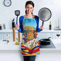 Andorra National Day Apron Coat Of Arms Daffodil Flower Cultural Heritage