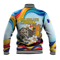 Andorra National Day Baseball Jacket Coat Of Arms Daffodil Flower Cultural Heritage