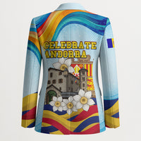 Andorra National Day Blazer Coat Of Arms Daffodil Flower Cultural Heritage