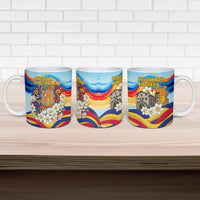 Andorra National Day Ceramic Mug Coat Of Arms Daffodil Flower Cultural Heritage