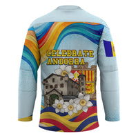 Andorra National Day Hockey Jersey Coat Of Arms Daffodil Flower Cultural Heritage
