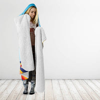 Andorra National Day Hooded Blanket Coat Of Arms Daffodil Flower Cultural Heritage