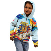 Andorra National Day Kid Hoodie Coat Of Arms Daffodil Flower Cultural Heritage