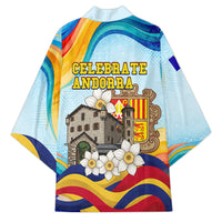 Andorra National Day Kimono Coat Of Arms Daffodil Flower Cultural Heritage