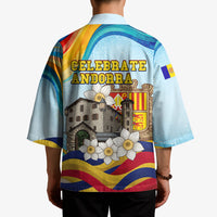 Andorra National Day Kimono Coat Of Arms Daffodil Flower Cultural Heritage