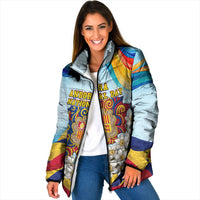 Andorra National Day Padded Jacket Coat Of Arms Daffodil Flower Cultural Heritage