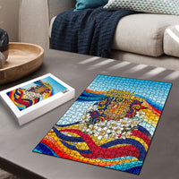 Andorra National Day Puzzle Coat Of Arms Daffodil Flower Cultural Heritage