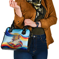 Andorra National Day Shoulder Handbag Coat Of Arms Daffodil Flower Cultural Heritage