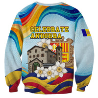 Andorra National Day Sweatshirt Coat Of Arms Daffodil Flower Cultural Heritage