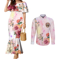 flower-skull-couples-matching-mermaid-dress-and-long-sleeve-button-shirts-she-is-sunshine-mixed-with-a-little-hurricane
