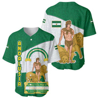 Andalusia Flag Baseball Jersey Autonomous Community of Spain - Wonder Print Shop
