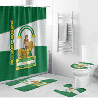 Andalusia Flag Bathroom Set Autonomous Community of Spain - Wonder Print Shop
