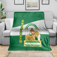 Andalusia Flag Blanket Autonomous Community of Spain - Wonder Print Shop