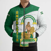 Andalusia Flag Bomber Puffer Jacket Autonomous Community of Spain - Wonder Print Shop