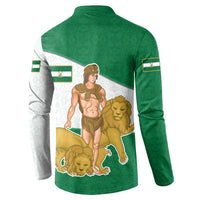 Andalusia Flag Button Sweatshirt Autonomous Community of Spain - Wonder Print Shop