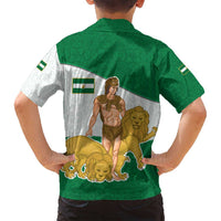 Andalusia Flag Family Matching Long Sleeve Bodycon Dress and Hawaiian Shirt Autonomous Community of Spain - Wonder Print Shop