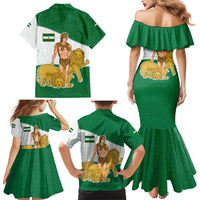 Andalusia Flag Family Matching Mermaid Dress and Hawaiian Shirt Autonomous Community of Spain - Wonder Print Shop