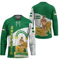 Andalusia Flag Hockey Jersey Autonomous Community of Spain - Wonder Print Shop
