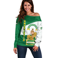 Andalusia Flag Off Shoulder Sweater Autonomous Community of Spain - Wonder Print Shop