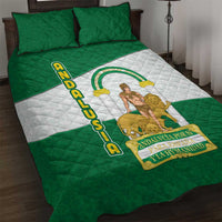 Andalusia Flag Quilt Bed Set Autonomous Community of Spain - Wonder Print Shop