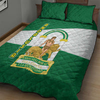 Andalusia Flag Quilt Bed Set Autonomous Community of Spain - Wonder Print Shop