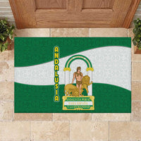 Andalusia Flag Rubber Doormat Autonomous Community of Spain - Wonder Print Shop