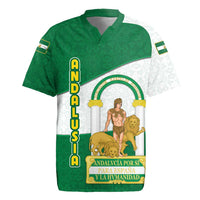 Andalusia Flag Rugby Jersey Autonomous Community of Spain - Wonder Print Shop