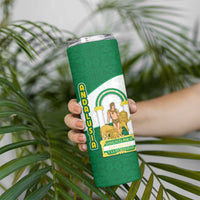 Andalusia Flag Skinny Tumbler Autonomous Community of Spain - Wonder Print Shop
