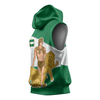 Andalusia Flag Sleeveless Hoodie Autonomous Community of Spain - Wonder Print Shop