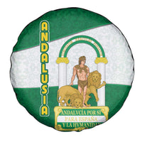 Andalusia Flag Spare Tire Cover Autonomous Community of Spain - Wonder Print Shop