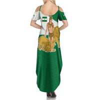 Andalusia Flag Summer Maxi Dress Autonomous Community of Spain - Wonder Print Shop