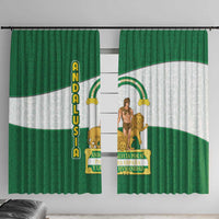 Andalusia Flag Window Curtain Autonomous Community of Spain - Wonder Print Shop
