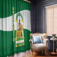 Andalusia Flag Window Curtain Autonomous Community of Spain - Wonder Print Shop