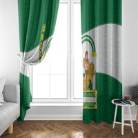 Andalusia Flag Window Curtain Autonomous Community of Spain - Wonder Print Shop
