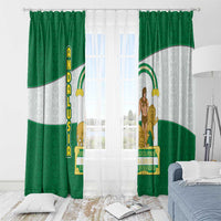 Andalusia Flag Window Curtain Autonomous Community of Spain - Wonder Print Shop