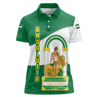 Andalusia Flag Women Polo Shirt Autonomous Community of Spain - Wonder Print Shop