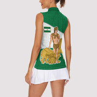 Andalusia Flag Women Sleeveless Polo Shirt Autonomous Community of Spain - Wonder Print Shop