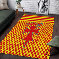 Aragon Flag Area Rug Autonomous Community of Spain - Wonder Print Shop