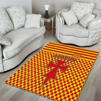 Aragon Flag Area Rug Autonomous Community of Spain - Wonder Print Shop