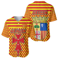 Aragon Flag Baseball Jersey Autonomous Community of Spain - Wonder Print Shop